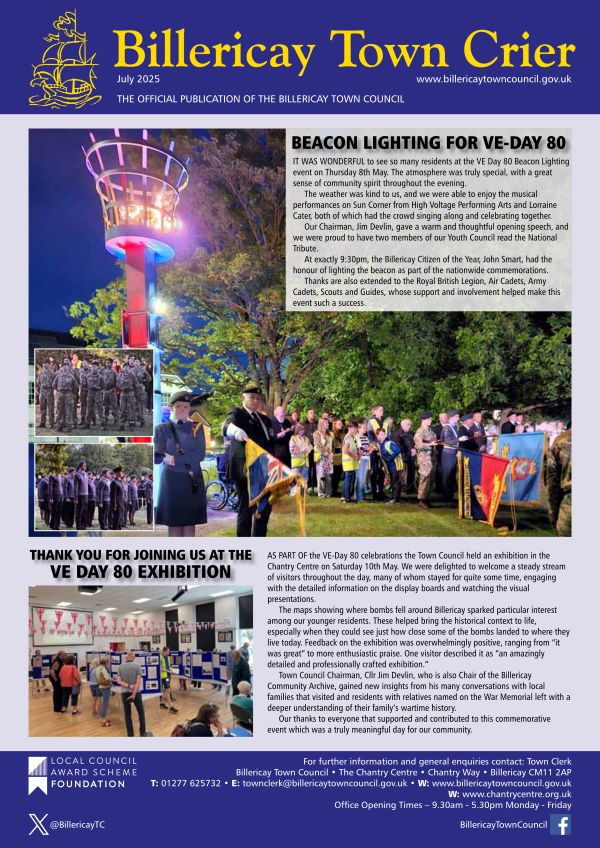 Town Crier July 2025 front page